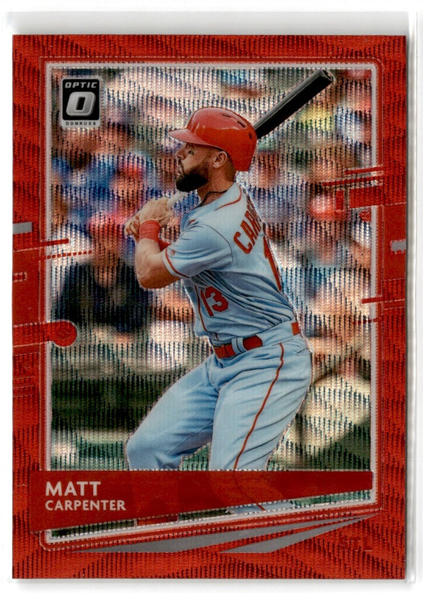 2020 Donruss Optic Red Wave Matt Carpenter #186