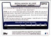 2012 Bowman Draft Picks & Prospects Chrome Benjamin Kline #BDPP154
