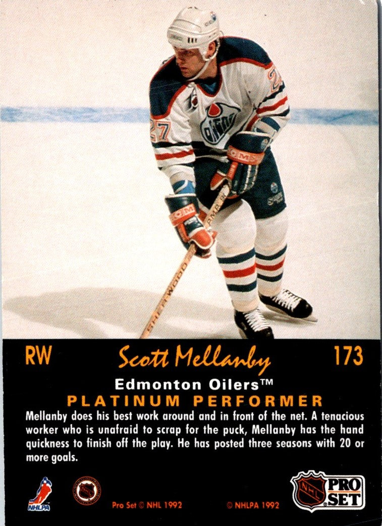 1991 Pro Set Platinum Scott Mellanby