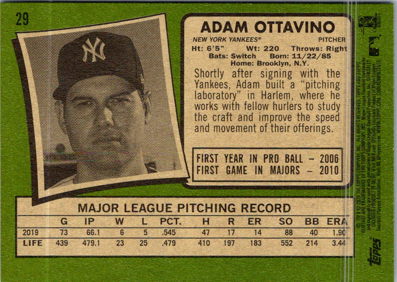 2020 Topps Heritage Adam Ottavino