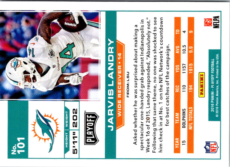 2016 Panini Playoff Jarvis Landry