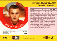 1990 Pro Set Robert Reichel #595 Rookie