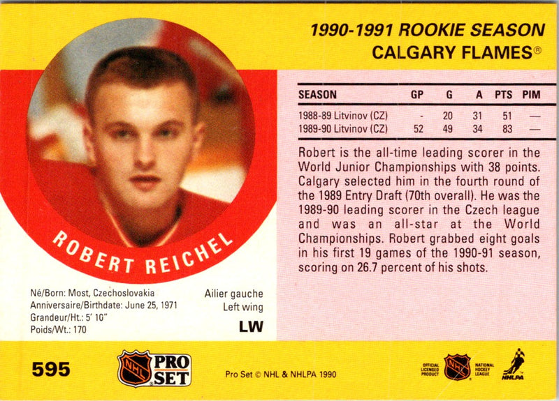 1990 Pro Set Robert Reichel