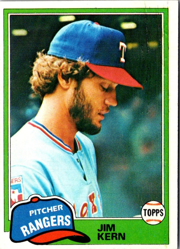 1981 O-Pee-Chee Gray Back Jim Kern #197
