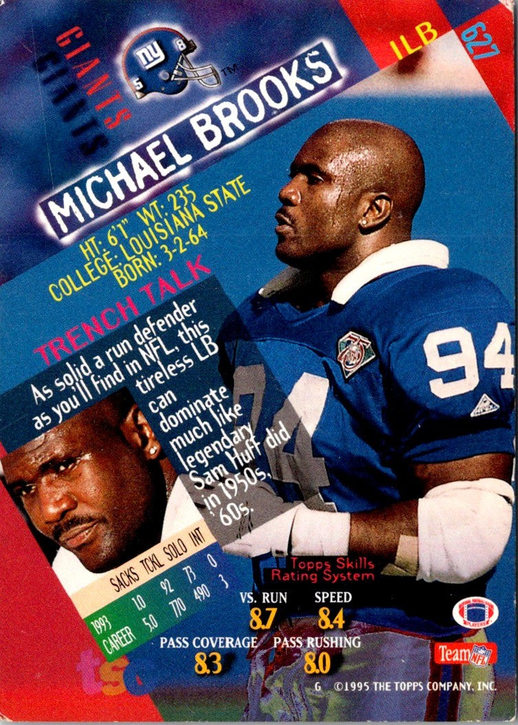 1994 Stadium Club Michael Brooks