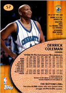 1999 Stadium Club Derrick Coleman