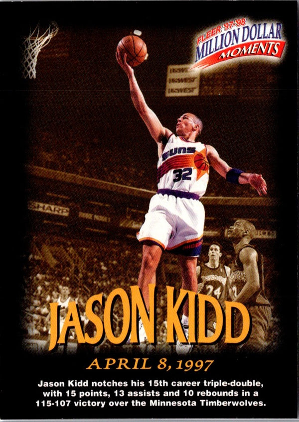 1997 Fleer Million Dollar Moments Jason Kidd #15