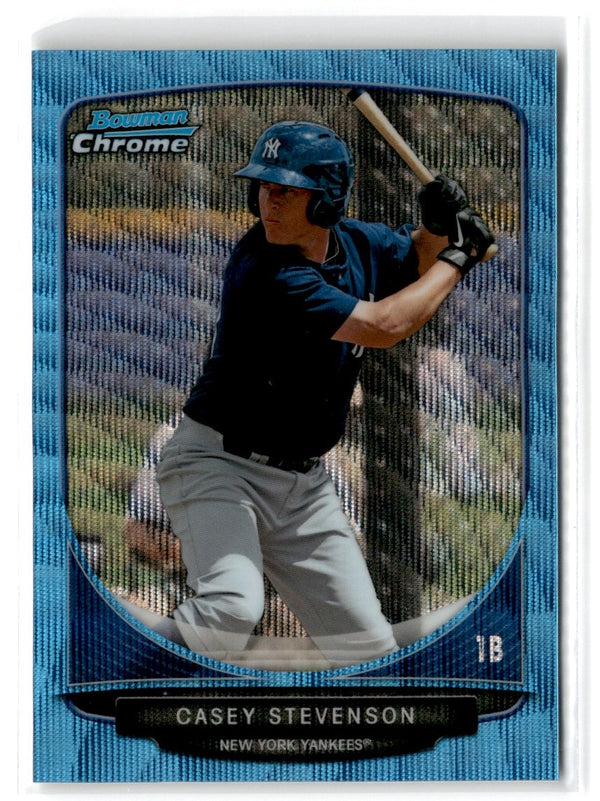 2013 Bowman Chrome Prospects Blue Wave Casey Stevenson #BCP70