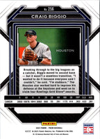 2023 Panini Prizm Blue Ice Craig Biggio #256