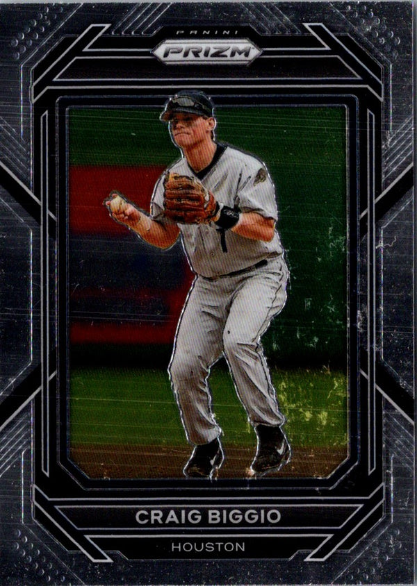 2023 Panini Prizm Blue Ice Craig Biggio #256