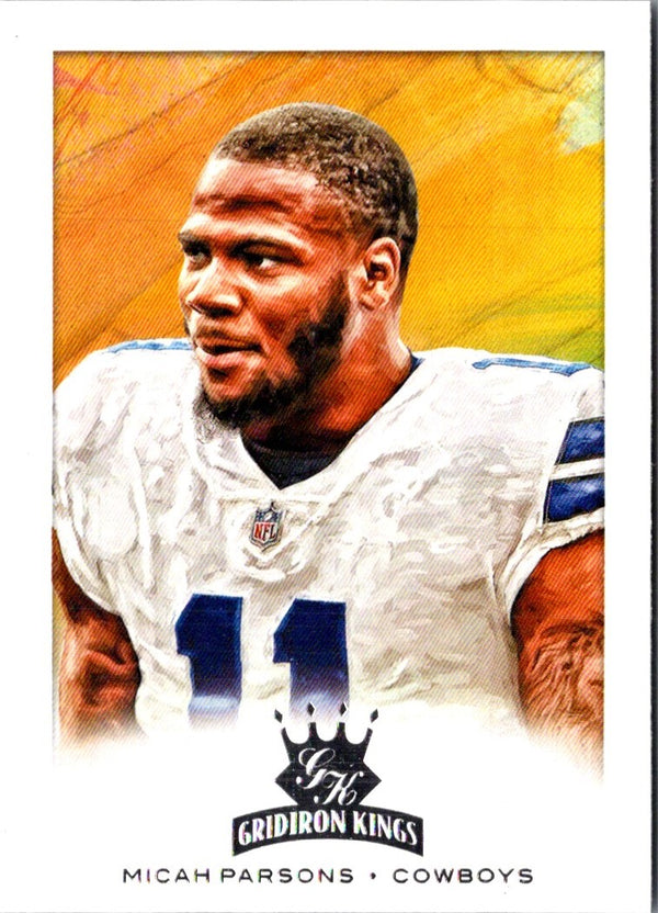 2021 Panini Chronicles Gridiron Kings Orange Micah Parsons #GK-35