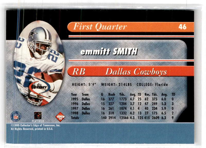 1999 Collector's Edge Odyssey Emmitt Smith