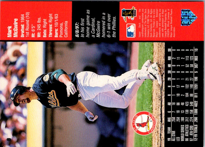 1998 Upper Deck Mark McGwire