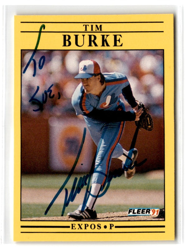 1991 Fleer Tim Burke #227A