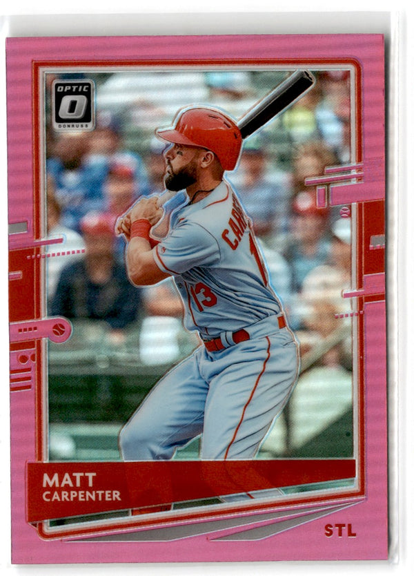 2020 Donruss Optic Pink Matt Carpenter #186