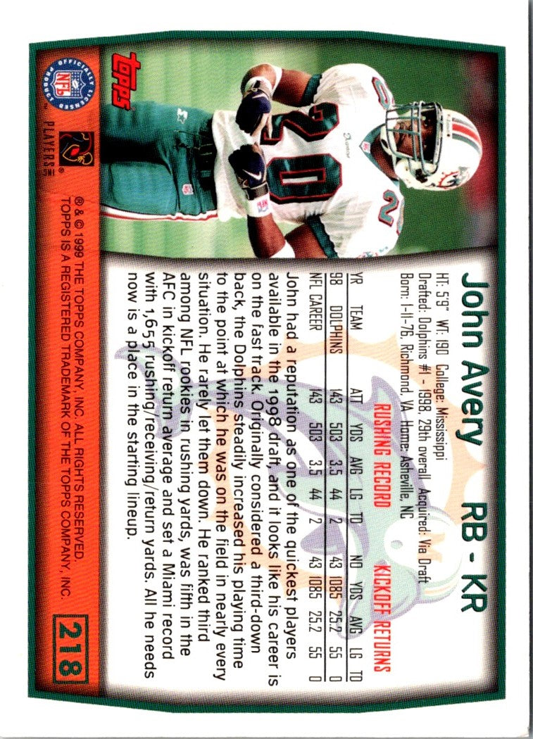 1999 Topps John Avery