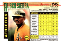1993 Bowman Ruben Sierra #245