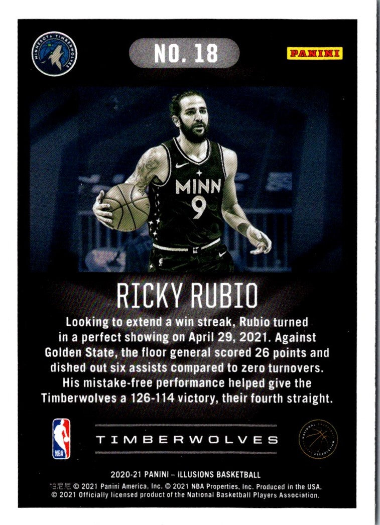 2020 Panini Illusions Ricky Rubio