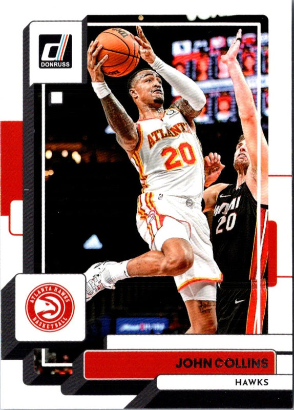 2022 Donruss Holo Laser Red/Gold John Collins #60