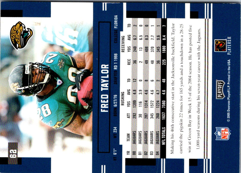 2005 Playoff Prestige Fred Taylor