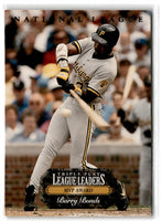 1993 Triple Play League Leaders Barry Bonds/Dennis Eckersley #L1