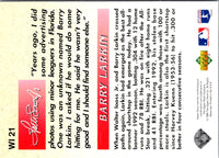 1992 Topps McDonald's Baseball's Best Barry Larkin #21