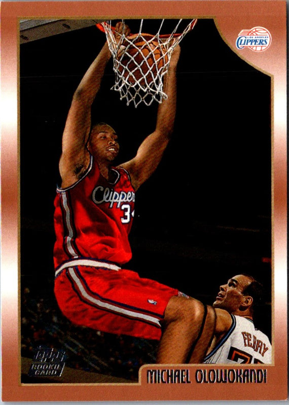 1998 Topps Michael Olowokandi #195 Rookie