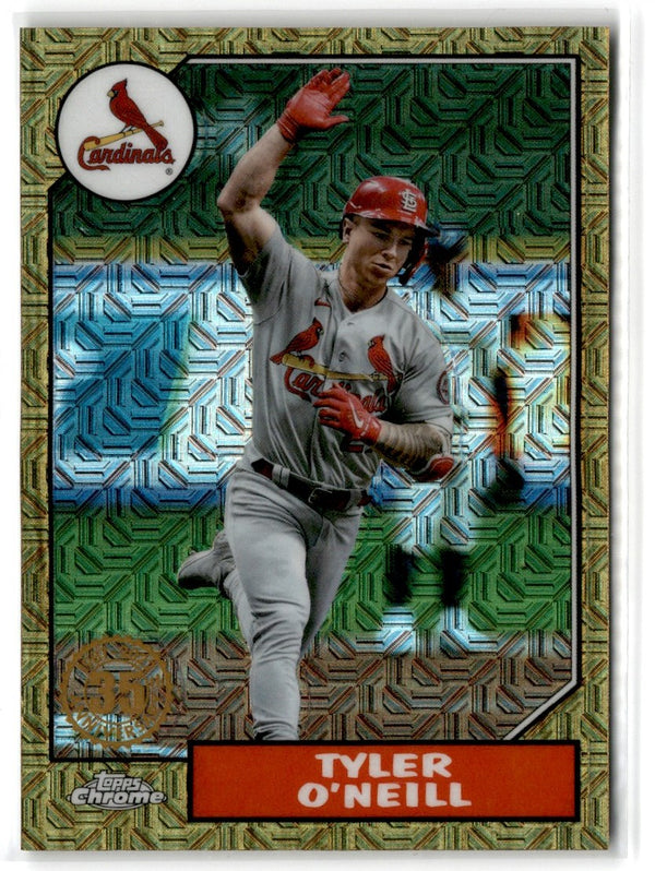 2022 Topps 1987 Baseball Chrome Green (Series 2) Tyler O'Neill #T87C2-67