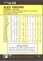 1986 Fleer Update Alex Trevino #U-119