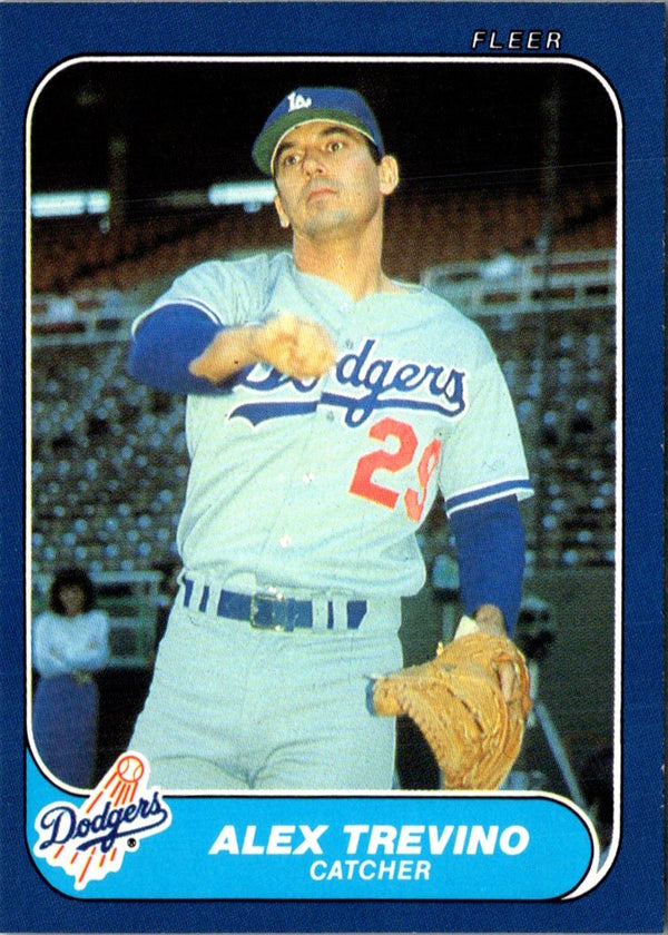 1986 Fleer Update Alex Trevino #U-119