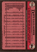 1989 Topps Dave Gallagher #156 Rookie