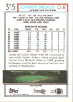 1992 Topps Johnny Meads #315