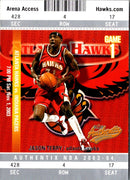 2003 Fleer Authentix Jason Terry
