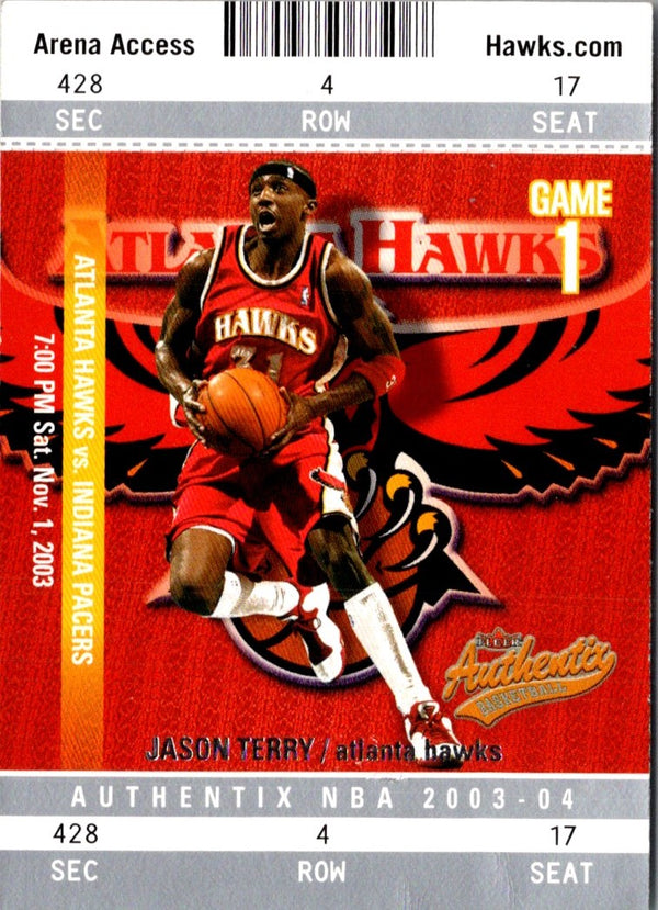 2003 Fleer Authentix Jason Terry #96