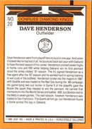 1989 Donruss Super Diamond Kings Dave Henderson