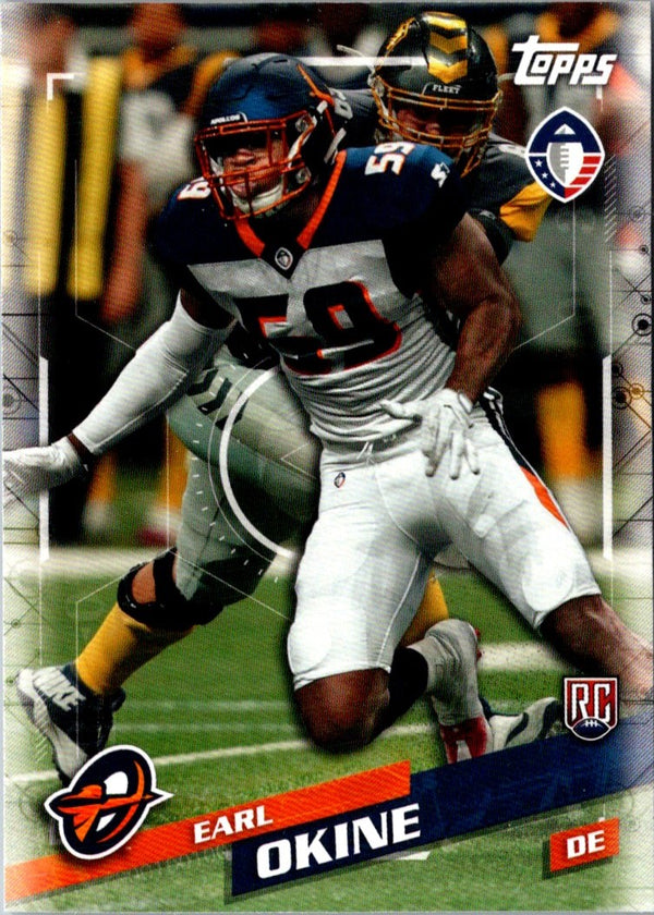 2019 Topps AAF Earl Okine #87