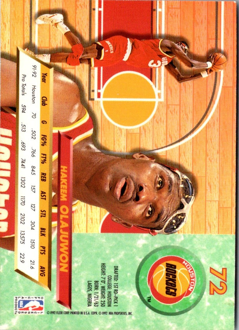 1992 Ultra Hakeem Olajuwon