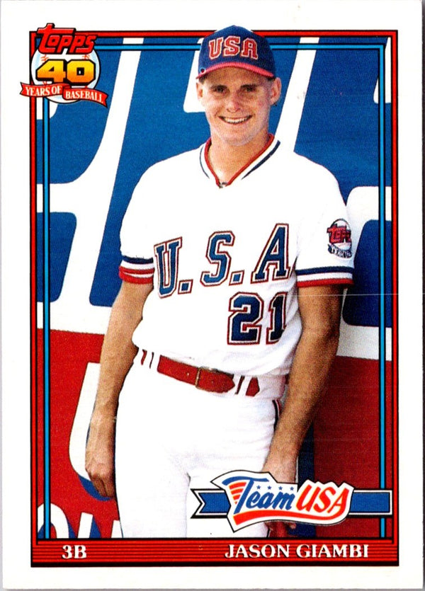 1991 Topps Traded Jason Giambi #45T Rookie