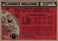 1980 Topps Clarence Williams #237 Rookie