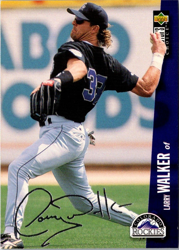 1996 Collector's Choice Gold Signature Larry Walker #540