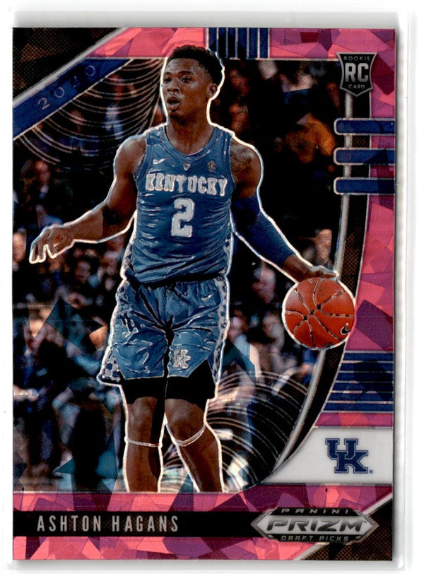 2020 Panini Prizm Draft Picks Collegiate Pink Ice Ashton Hagans #39