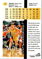 1998 Press Pass Matt Harpring #17