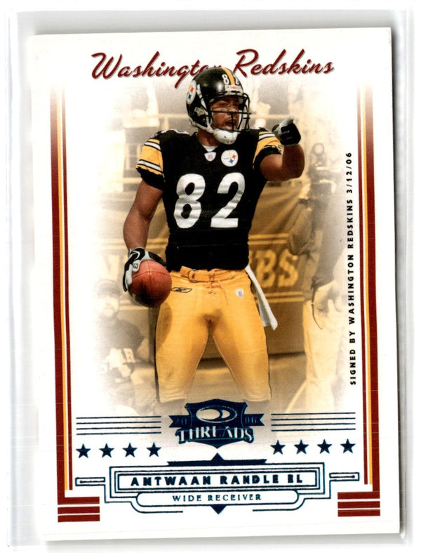 2006 Donruss Threads Retail Blue Antwaan Randle El #71 009/200