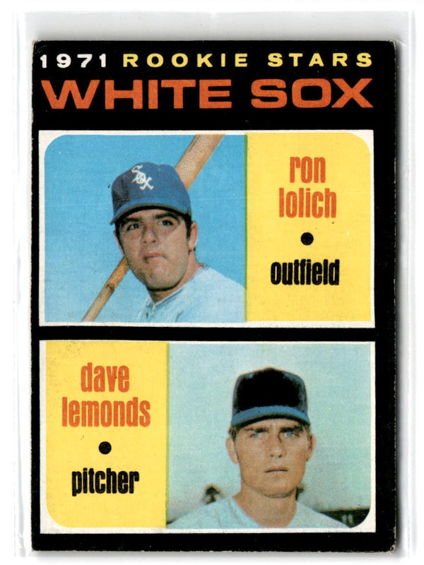 1971 O-Pee-Chee White Sox Rookies - Ron Lolich/Dave Lemonds #458 Rookie