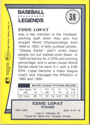 1990 Pacific Legends Ed Lopat