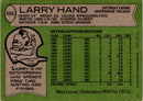 1978 Topps Larry Hand