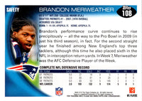 2010 Topps Brandon Meriweather #108
