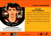 1990 Pro Set Joe Sakic #375