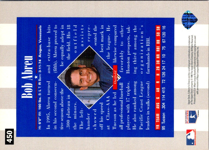 1996 Collector's Choice Gold Signature Bobby Abreu