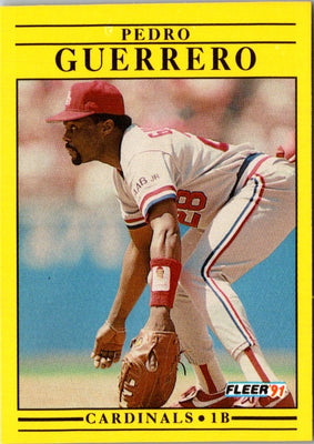 1991 Fleer Pedro Guerrero #634